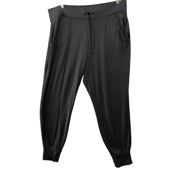 Athleta Nightime Bliss Sleep Jogger Pants Womens XL Black Modal Blend Lounge - Picture 1 of 9
